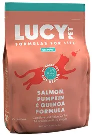 4lb Lucy Pet Salmon, Pumpkin & Quinoa for Cats - Items on Sales Now